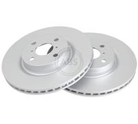 ABS 18542 Front Brake Discs Pair 280mm Vented Fits Toyota Yaris 43512-0D210