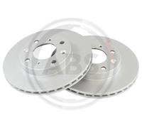 ABS 18546 Front Brake Discs Pair 231mm Vented Fits Honda City Jazz Life