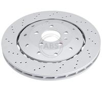 ABS 18550 Rear Brake Discs Pair 356mm Two-Part Disc Fits Audi A6 4F0615601H