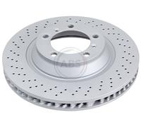 ABS 18564 Front Left Brake Disc 340mm Vented Fits Porsche 911 Boxster