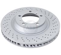ABS 18565 Front Right Brake Disc 340mm Vented Fits Porsche 911 Boxster