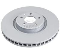 ABS 18569 Front Brake Discs Pair 349mm Vented Fits Audi VW A4 A5 A6 A8 Q5 Q7
