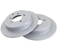 ABS 18570 Rear Brake Discs Pair 302mm Solid Fits Hyundai Kia Sportage Tucson