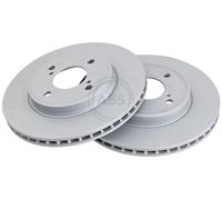 ABS 18572 Front Brake Discs Pair 252mm Vented Fits Suzuki Baleno Swift