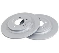 ABS 18574 Rear Brake Discs Pair 302mm Solid Fits Hyundai Kia Nexo Sportage
