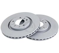 ABS 18577 Rear Brake Discs Pair 294mm Vented Fits Citroën Opel Peugeot Toyota