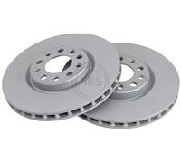 ABS 18583 Front Brake Discs Pair 305mm Vented Fits Alfa Romeo Giulia 50532930