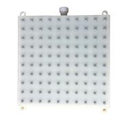 ABS 185mmx185mm Square Shower Thread Type Interface Head 10 * Hole Top Spray Accessories