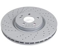 2x Brake disc slotted/perforated 18601 A.B.S. for MERCEDES-BENZ CLA Coupe