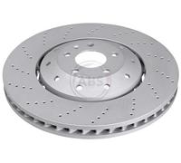 ABS 18606 Front Brake Discs Pair 390mm Two-Part Disc Fits Audi A6 4F0615301L