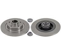 ABS 18610C Rear Brake Discs Pair 290mm Solid Fits Renault Espace 432027306R