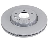 ABS 18613 Front Brake Discs Pair 332mm Vented Fits VW Amarok 2H6615301