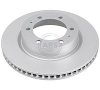 ABS 18624 Front Brake Discs Pair 319mm Vented Fits Toyota Fortuner Hilux