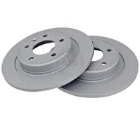 ABS 18628 Rear Brake Discs Pair 288mm Solid Fits Opel Vauxhall Insignia 13517857