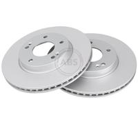 ABS 18629 Front Brake Discs Pair 280mm Vented Fits Hyundai Kia Ioniq Niro