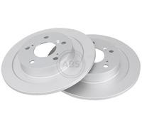 ABS 18633 Rear Brake Discs Pair 296mm Solid Fits Honda Civic 42510TV8E00