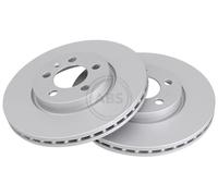 ABS 18637 Front Brake Discs Pair 276mm Vented Fits Audi Seat Skoda VW A1 City