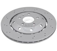 ABS 18644 Rear Brake Discs Pair 330mm Two-Part Disc Fits Audi A5 8T0615601