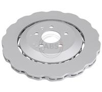 ABS 18665 Rear Right Brake Disc 356mm Two-Part Fits Audi A7 4G8615601(R)