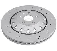 ABS 18692 Front Brake Discs Pair 370mm Two-Part Disc Fits Audi A3 8V0615301C