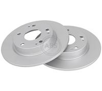 ABS 18702 Rear Brake Discs Pair 260mm Solid Fits Honda Civic 42510TBAA00
