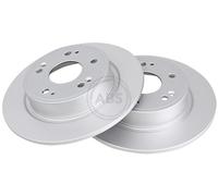 ABS 18704 Rear Brake Discs Pair 282mm Solid Fits Honda Accord E:ny1 Hr-V