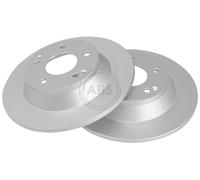 ABS 18708 Rear Brake Discs Pair 284mm Solid Fits Kg Mobility Ssangyong Tivoli