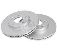 ABS 18712 Front Brake Discs Pair 288mm Vented Fits Hyundai Kia Ceed I30 Proceed