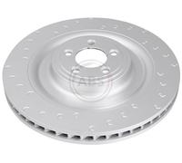 ABS 18742 Front Left Brake Disc 400mm Vented Fits Jaguar Xk C2P10565