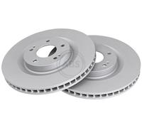 ABS 18755 Front Rear Brake Discs Pair 320mm Vented Fits Mitsubishi Eclipse Cross