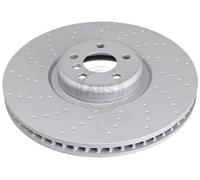 ABS 18761 Front Left Brake Disc 395mm Vented Fits Bmw 5 6 7 8 Series X5 X6
