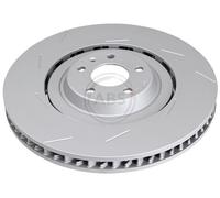 ABS 18766 Front Left Brake Disc 390mm Two-Part Fits Porsche Macan 95B615301P
