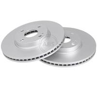 ABS 18772 Front Brake Discs Pair 258mm Vented Fits Mazda 2 Mx-5 Rf D09T33251