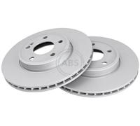 ABS 18780 Front Brake Discs Pair 295mm Vented Fits Mercedes A-Class B-Class Cla