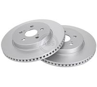ABS 18815 Front Brake Discs Pair 283mm Vented Fits Toyota Prius Phv 4351212720