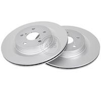 ABS 18821 Rear Brake Discs Pair 317mm Vented Fits Lexus Suzuki Toyota Across Rav
