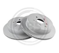 ABS 18876 Rear Brake Discs Pair 309mm Vented Fits Lexus Rx 4243148080