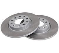 ABS 18877 Rear Brake Discs Pair 278mm Solid Fits Chrysler Jeep 200 Cherokee