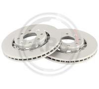 ABS 18878 Front Brake Discs Pair 256mm Vented Fits Chevrolet Aveo Kalos Cobalt
