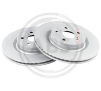 ABS 18928 Front Brake Discs Pair 282mm Vented Fits Mazda Toyota 2 Yaris
