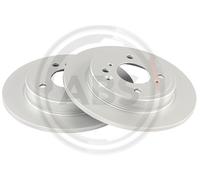 ABS 18940 Rear Brake Discs Pair 239mm Solid Fits Honda Jazz 42510TZEJ00