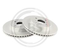 ABS 18943 Front Brake Discs Pair 255mm Vented Fits Toyota Yaris 43512K0010