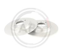 ABS 18949 Rear Brake Discs Pair 260mm Solid Fits Renault Clio 440A00868R