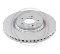 ABS 18961 Front Brake Discs Pair 345mm Vented Fits Hyundai Kia Ev6 Ioniq 5 6 Fe