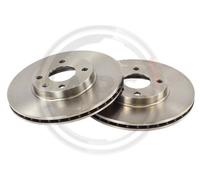ABS 18977 Front Brake Discs Pair 256mm Vented Fits Opel Vauxhall Karl Viva