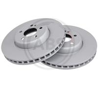ABS 18991 Front Brake Discs Pair 330mm Two-Part Disc Fits Mercedes C-Class Glc