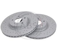ABS 19000 Front Brake Discs Pair 326mm Vented Fits Mazda Mx-30 DN4J33251