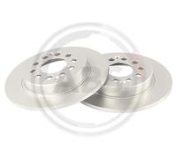 ABS 19026 Rear Brake Discs Pair 255mm Solid Fits MG Zs 10266049