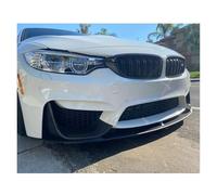 ABS 2014-2020 Car Front Bmuper Lip Spoiler Glossy Black Or Carbon Fiber Look For BMW For M3 F80 For M4 F82 For MP Style Front Spoilers(Gloss black)