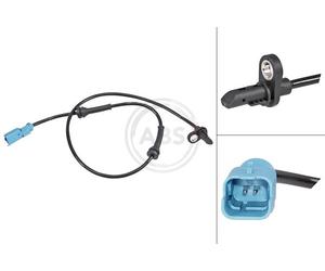 ABS 30166 Rear Wheel Speed Sensor Fits Peugeot 208 9675530280